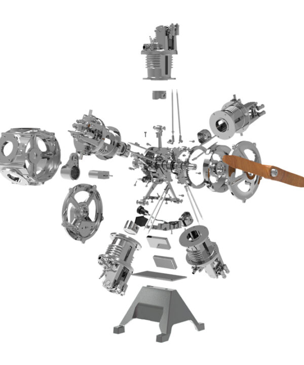 Moteur radial d'avion 5 cylindres complet en kit - Maquette technique motorisée de 230 pièces