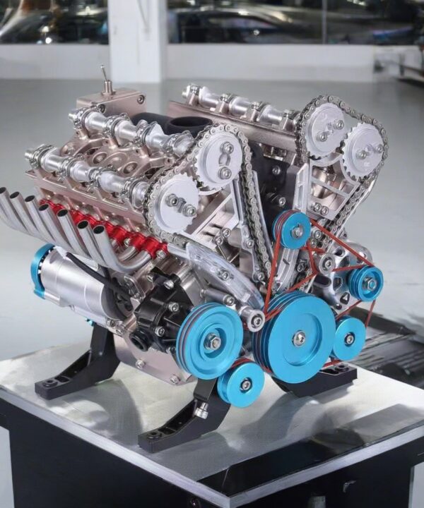 Moteur miniature 8 cylindres V8 complet en kit - Maquette technique motorisée de 660 pièces